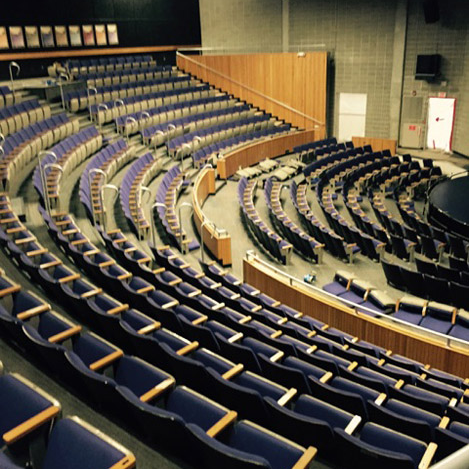 Style: Unscripted  Color: Talk Show - Carpet Tile Installation at Mount Wachusett Communtiy College Auditorium